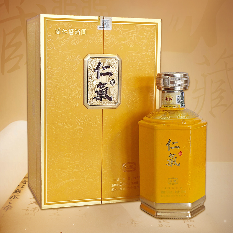 仁气仁酿纯粮大曲坤沙酱香53°年份白酒